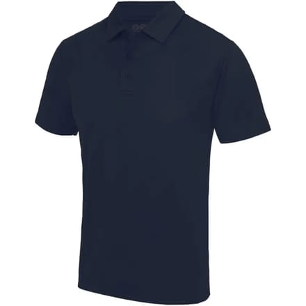 Herenpolo 'Cool Polyester' korte mouwen Navy - S