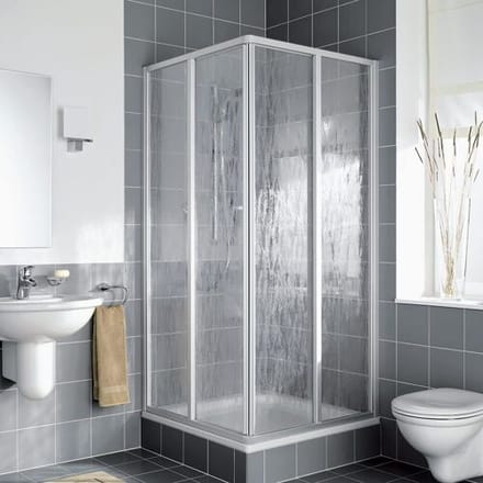 Kermi Nova 2000 corner entry 2-part 80 x 185 cm, sliding doors half part N2ED20801811K