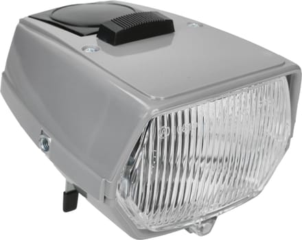 Koplamp vierkant + schakelaar maxi grijs DMP