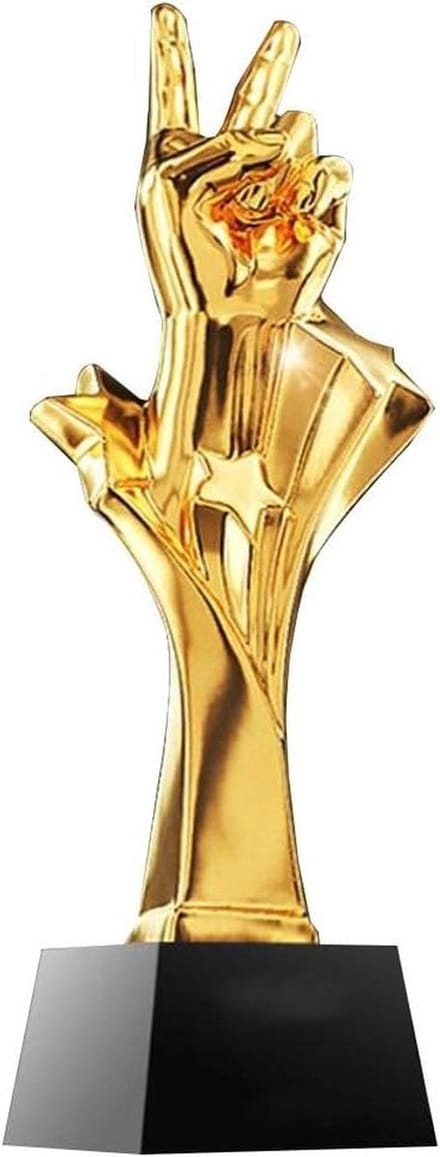 Trofee Kampioenschap - Prijs Decoratie - Prestatie Belonen - Vergulde Afwerking - 8x30cm - Goud