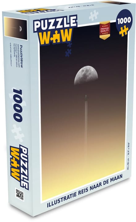 Puzzel Maan - Raket - Ruimte - Legpuzzel - Puzzel 1000 stukjes volwassenen