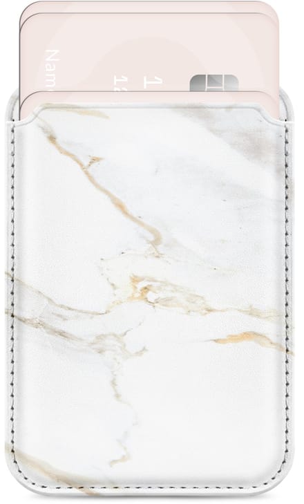 Mio by Mobilize Pasjeshouder - 3 Pasjes - MagSafe Compatible - White Marble