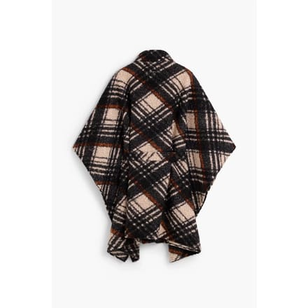 Geruite poncho voor dames Desigual