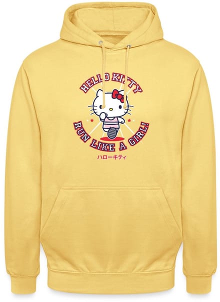 Hello Kitty Run Like A Girl Hoodie Unisex