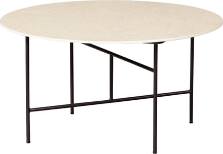 WOOOD Vida Bijzettafel - Marmeren Look - Naturel - 40x75x75
