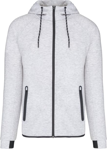 PROACT® Herenjas met capuchon performance PA358 - Ash Heather - L