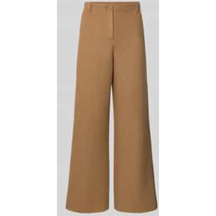 Uitlopende wide leg broek van wolmix - curated by Maja Weyhe