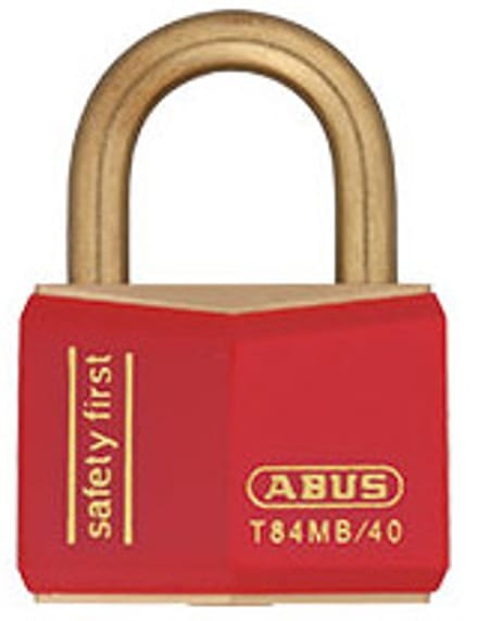 ABUS T84MB hangslot met 2 sleutels Rood
