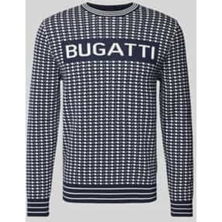 Gebreide pullover met labelprint