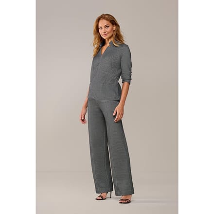 Leony Broek Zwart / Off White