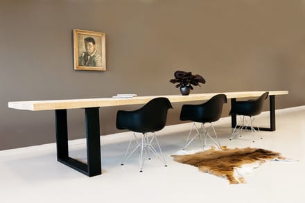 Rockwood® Douglas Industriële Tafel 4.00m met onderstel Krachtig 4.00m