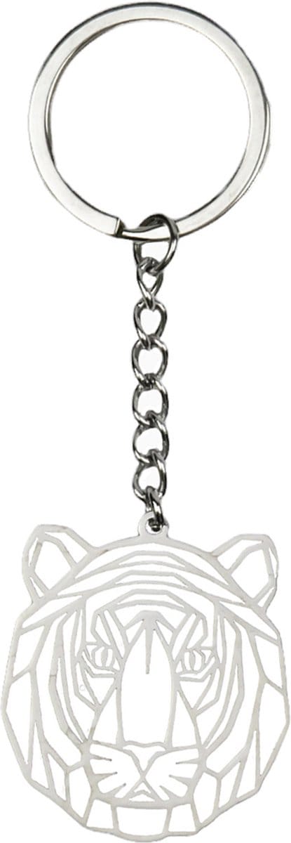Sleutelhanger Patroon Sleutel Hanger Metaal Patroon Geometrisch - Tijger