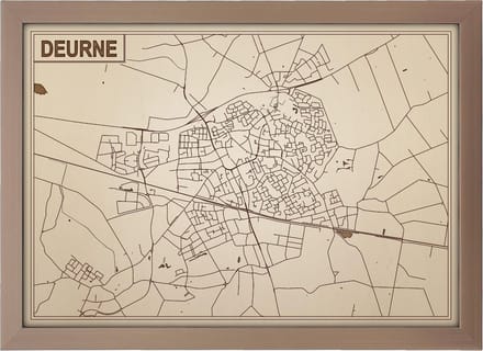 Decoratief Beeld - Houten Van Deurne - Hout - Bekroned - Bruin - 21 X 30 Cm