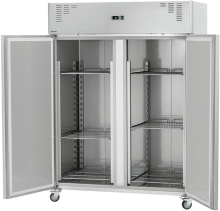 Bartscher Koelkast - 1350L - RVS - 0°C/+8°C - Geforceerd - Wielen - 1485x835x2050mm - Horeca Koelkast