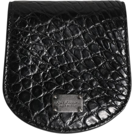 Zwarte Exotische Huid Munt Condom Case Houder Pocket Portemonnee