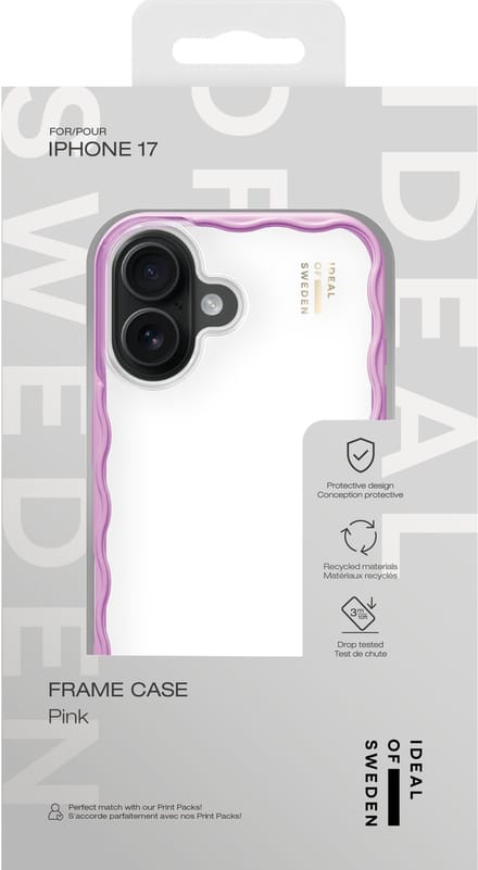iDeal of Sweden Frame Case geschikt voor iPhone 17 Pink