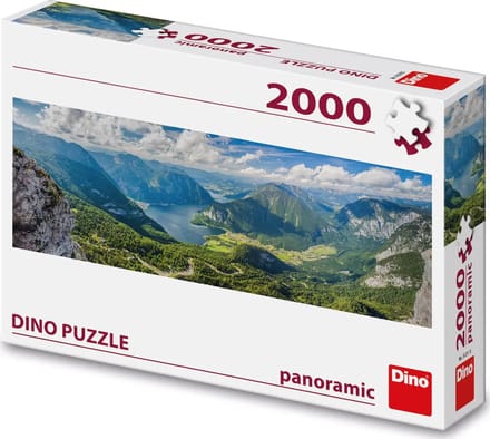 Dino puzzel van de alpen in oostenrijk 2000 stukjes