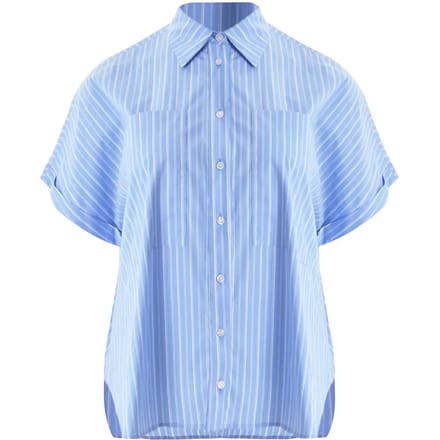 Gestreepte popeline blouse dames Mat Fashion