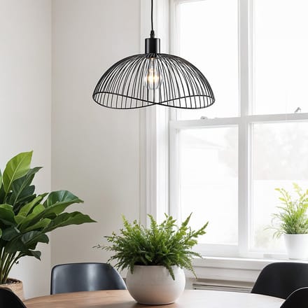 LumenXL Minimalistische hanglamp - zwart metaal - Ravi