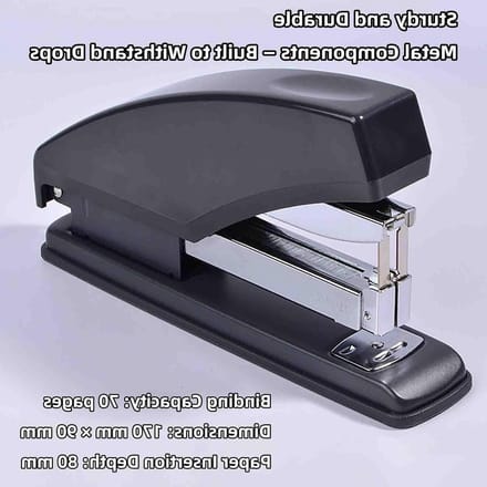 Nietmachine - Papierbinder Documentbinder - Papier Snel Verwerken - Inspanningsbesparend Hefboommechanisme - 70 Vel Capaciteit - Grijs