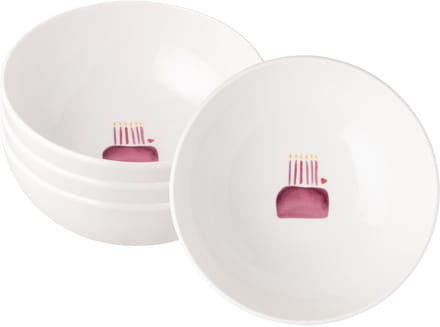 Villeroy & Boch - With Love - Happy Birthday Kommen 4 stuks