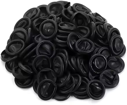 Finnacle - 100 Stuks Latex Vinger Covers Vingerbeschermers Zwart