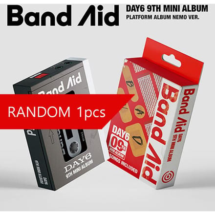 Dag 6 - 9e mini-album pleister RANDOM 1PCS red