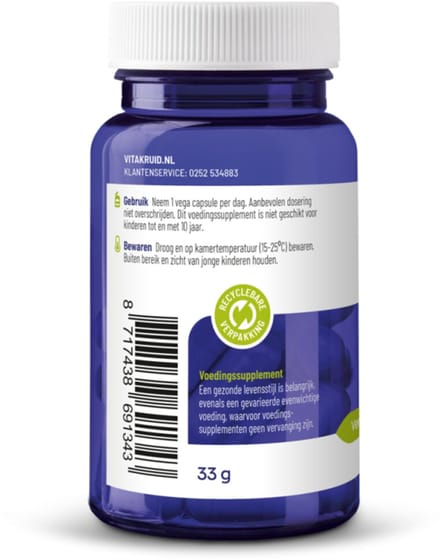 Vitakruid - Vitamine D3 75 Mcg 3000Ie - 2 x 60 vegacapsules - Voordeelverpakking