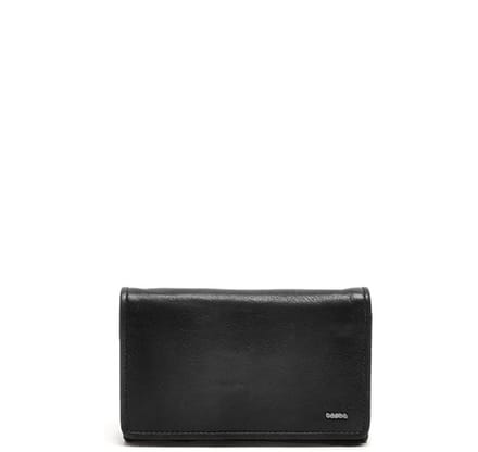 Berba | Lucca | Damesportemonnee | 6 pasjes | RFID | Zwart | Leer