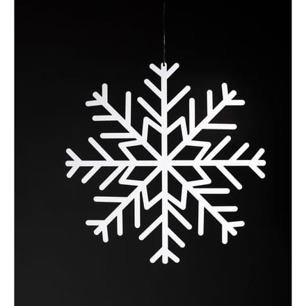 Kerstkaarten houder - Sneeuwvlok - Wit - Metaal - Kerstversiering - Kaartenhouder - Kerstkaart hanger