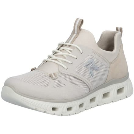 Rieker Dames Slippers Sneaker Vegan MemoSoft Elastisch M6078-60 Beige