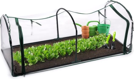 Kinzo Garden Broeikas - Tunnelkas - met Rits - Staal - 130x60x50cm