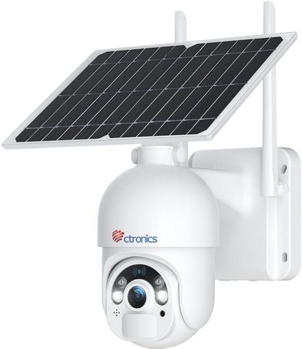 4MP Draadloze Bewakingscamera met Zonne-energie en Nachtzicht