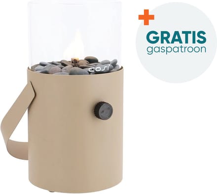 Cosiscoop sandy beige - Original - gaslantaarn met gratis gaspatroon