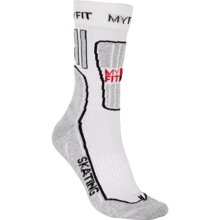 Myfit Skating Socks Fitness Half Lange Sokken Wit EU 38-41 Man