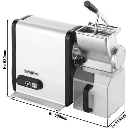 GGM Gastro Kaasraspmachine - voor harde kaas - 750W zilver