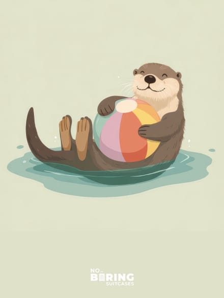 Kinderkoffer blauw - Otter