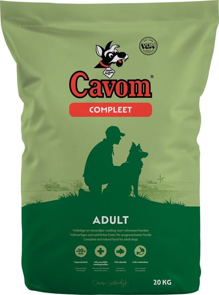Cavom Compleet 20kg met extra 1 tablet ontworming Milbemax groot