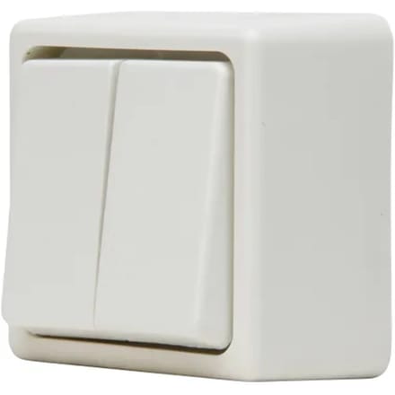 Baseline Serieschakelaar Opbouw Wit