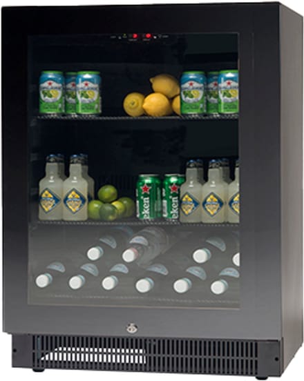 Vestfrost Solutions MFG95 Drankenkoelkast - Greeploos met Zwarte Fullglas deur - 2 tot 10°C - LED binnenverlichting