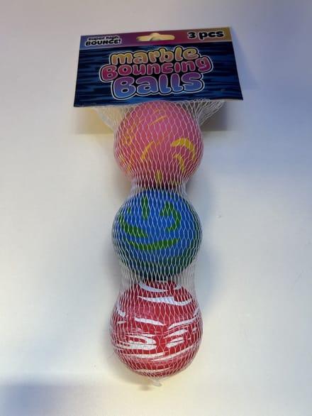 John Toy Marmer stuiterballen 3 in netje