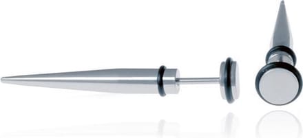Titanium Stud oorbellen Spike Zilverkleurig