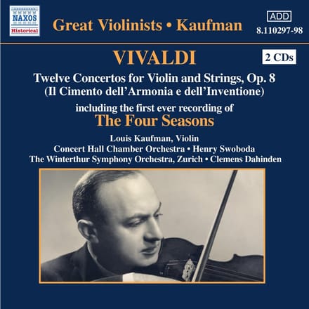 Louis Kaufman - Vivaldi: Concertos Op.8 (Incl. Four Seasons) (2 CD)