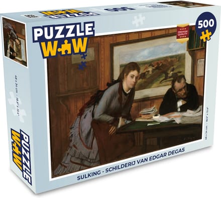 Puzzel Sulking - Schilderij van Edgar Degas - Legpuzzel - Puzzel 500 stukjes