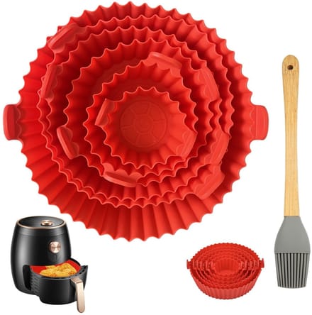 Dailygoods- Siliconen Vorm - 6 Stuks - Bakvorm Airfryer - Vetarm