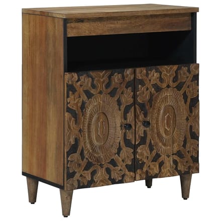 vidaXL - Dressoir - Bruin - 60 - x - 33 - x - 75 - cm - Massief - Mango - Hout