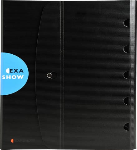 Exacompta 5x Exactive® PP Presentatiemap Exashow met 4 ringen van 30mm - A4 - Zwart - 56034E