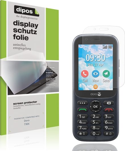 dipos – 4x Matte Beschermfolie geschikt voor Doro 730X | Krasbestendige & antireflecterende Screenprotector Ultra-Thin