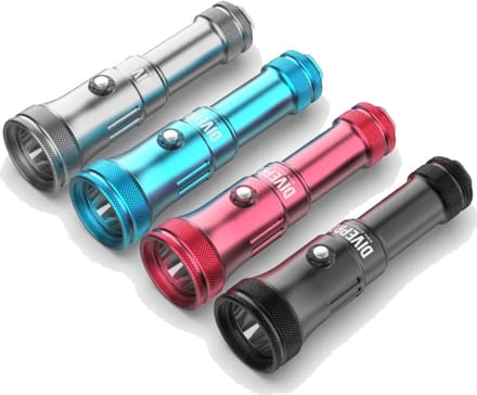 Divepro S18 - Duiklamp - 1800 lumen - Zwart