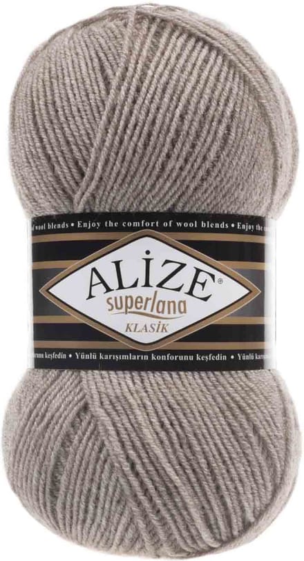 Alize Superlana Klasik Light Brown Melange 207 Pakket 5 Bollen 500 Gram